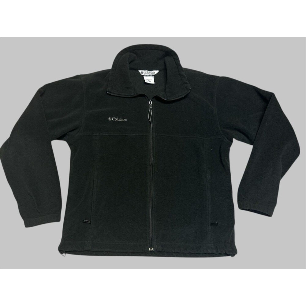 Columbia Steens Mountain Full Zip Black Fleece Jacket Mens Size M